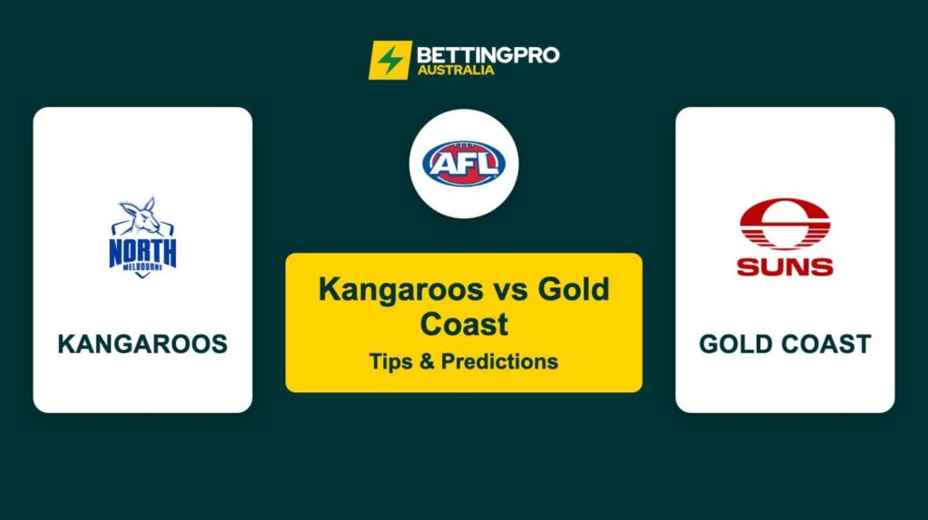 Kangaroos vs Gold Coast AFL Tips & Predictions