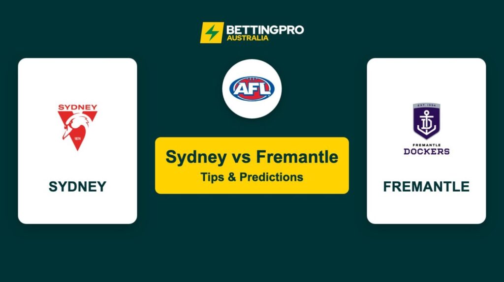 Sydney vs Fremantle AFL Tips & Predictions