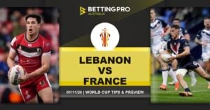 Lebanon vs France Rugby League World Cup Tips
